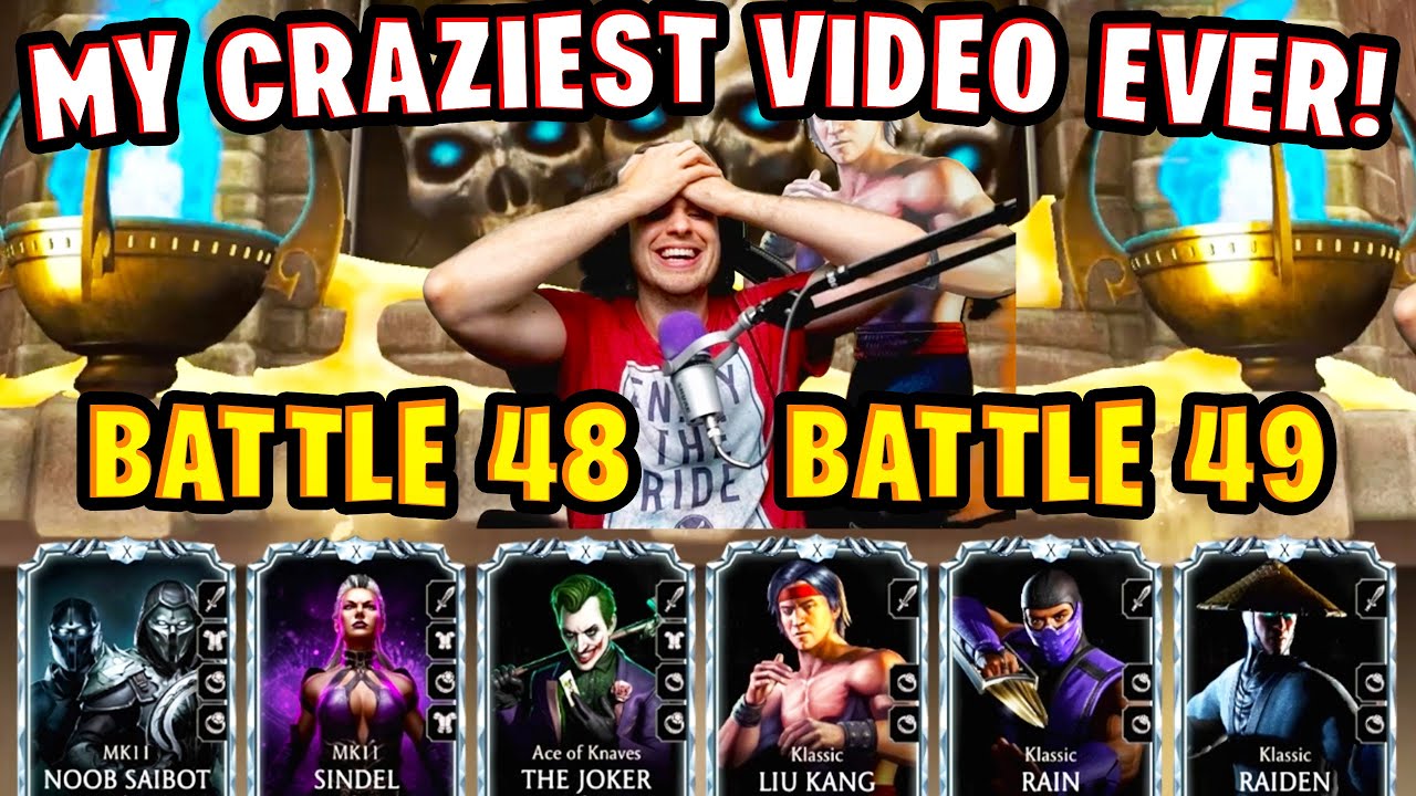 How I Beat Battles 48-49 in Tower of Time in MK Mobile. This Was THE WORST BATTLE! Weak Team.