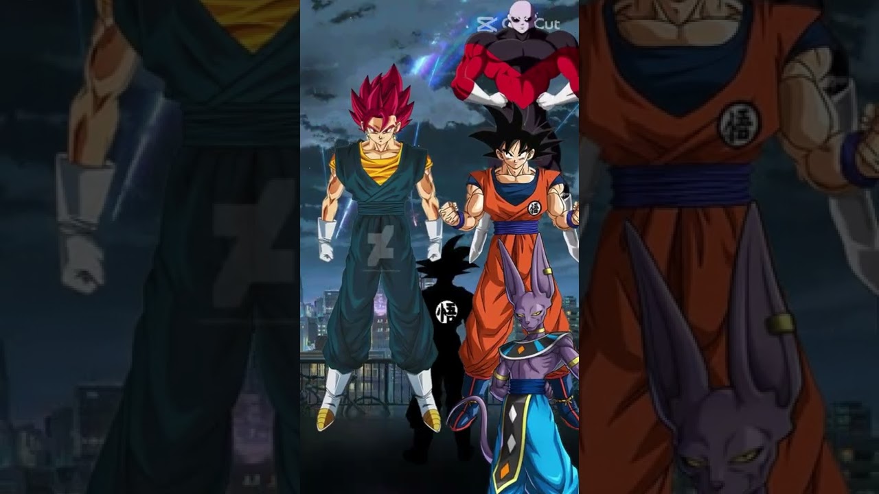 Ultra Vegito vs Jiren, Goku and Beerus