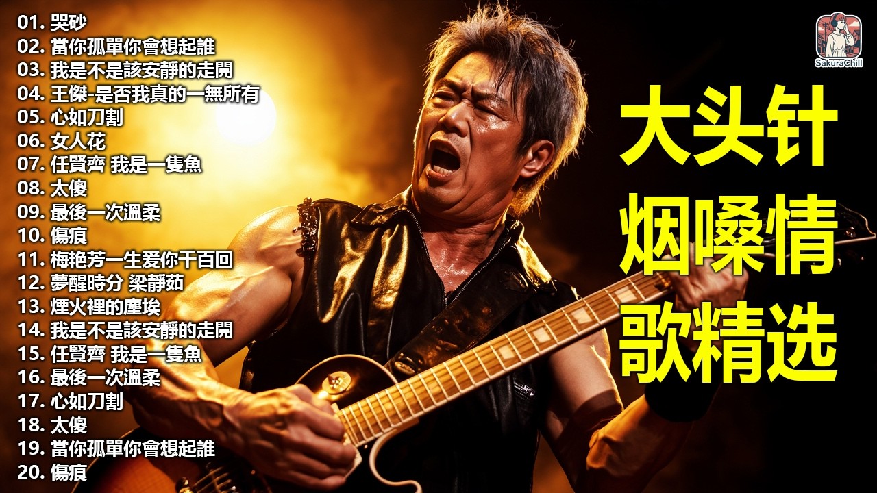 大頭針 22【大头针 · 烟嗓情歌精选】 💔 那些年听哭过的歌｜烟嗓情歌精选翻唱🔥#哭砂#太傻#我是一只鱼#當你孤單你會想起誰#我是不是該安靜的走開#夢醒時分