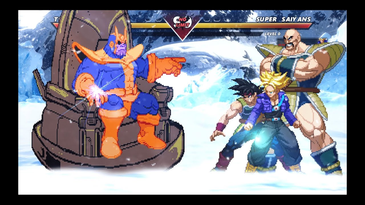 Thanos vs Super Saiyans - Highest Level Fight - Part 3 | Marvel vs DBS | Mugen