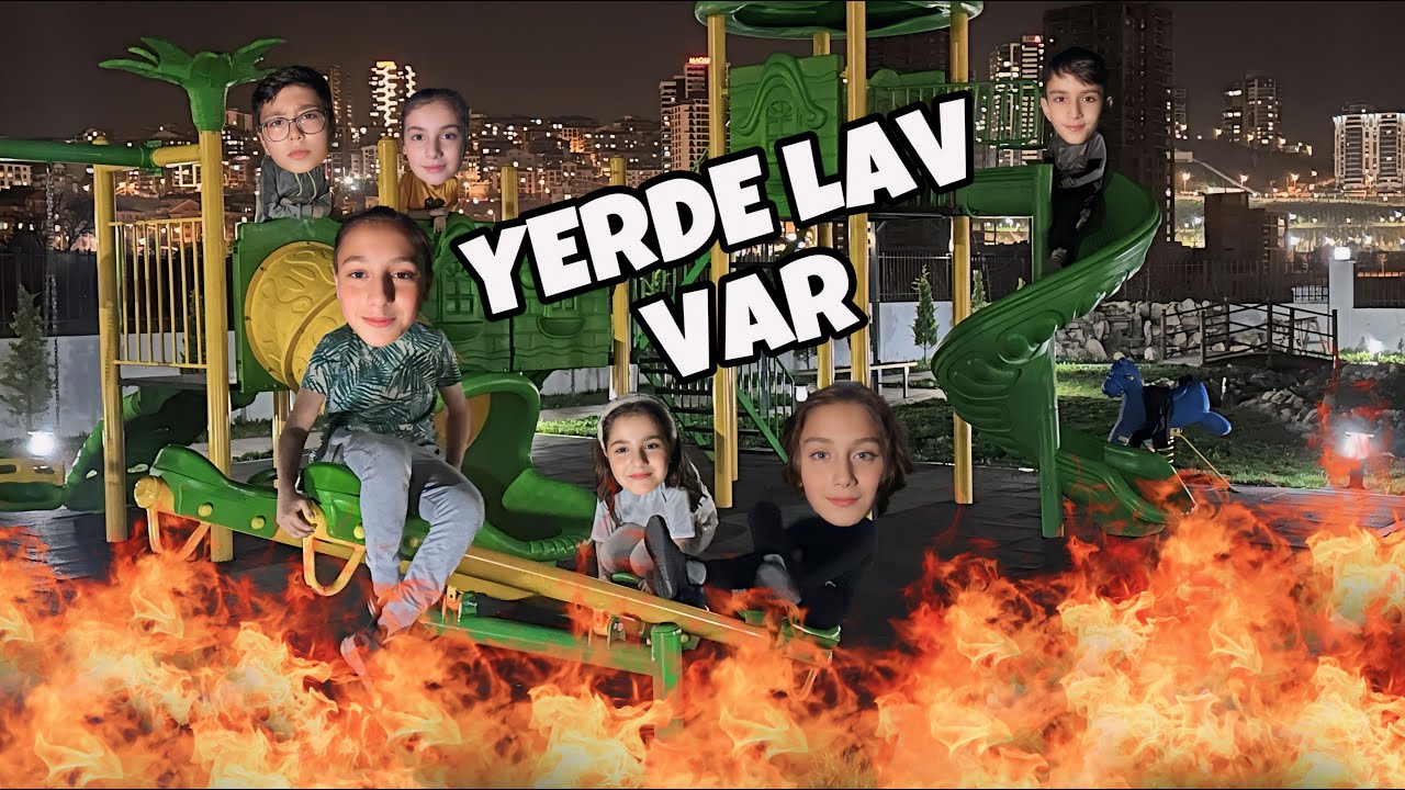 YERDE LAV VAR CHALLENGE !! THE FLOOR İS LAVA CHALLENGE