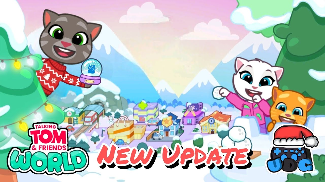 O natal finalmente chegou novos lugares e roupas (talking tom and friends world)