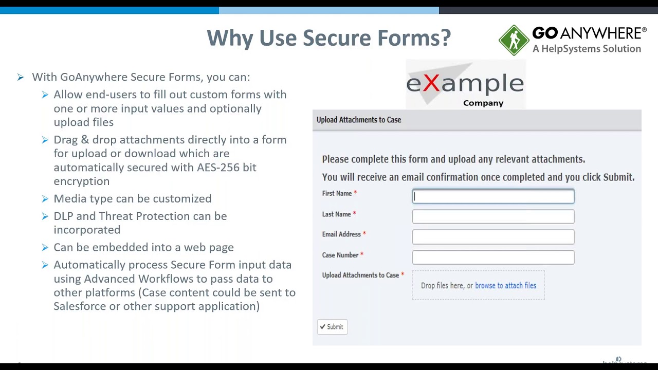 Get The Most Out of GoAnywhere: Secure Forms
