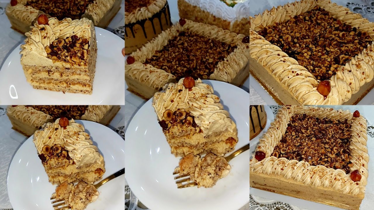خبزة قاطو🎂 بالبفريوة وكريمة موسلين بالبراليني ودكواز ناجحة بطريقه مفصلة وبمكونات مضبوطة 😊