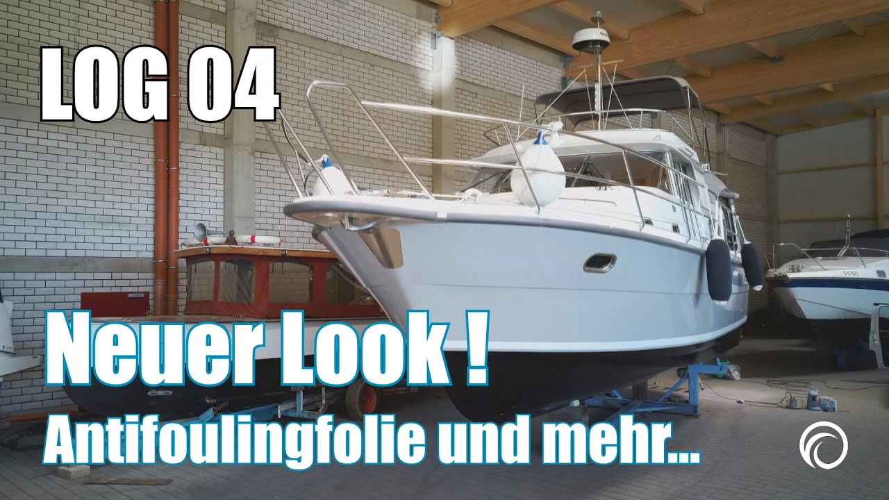LOG 04: Antifoulingfolie und Folierung des Rumpfes. Neuer Look !