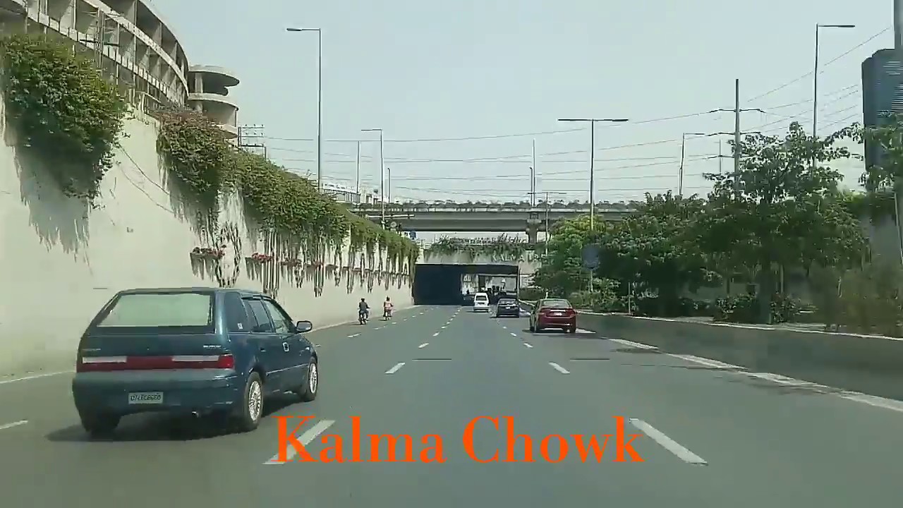Lahore! Car drive Wahdat Road to Kalma Chowk