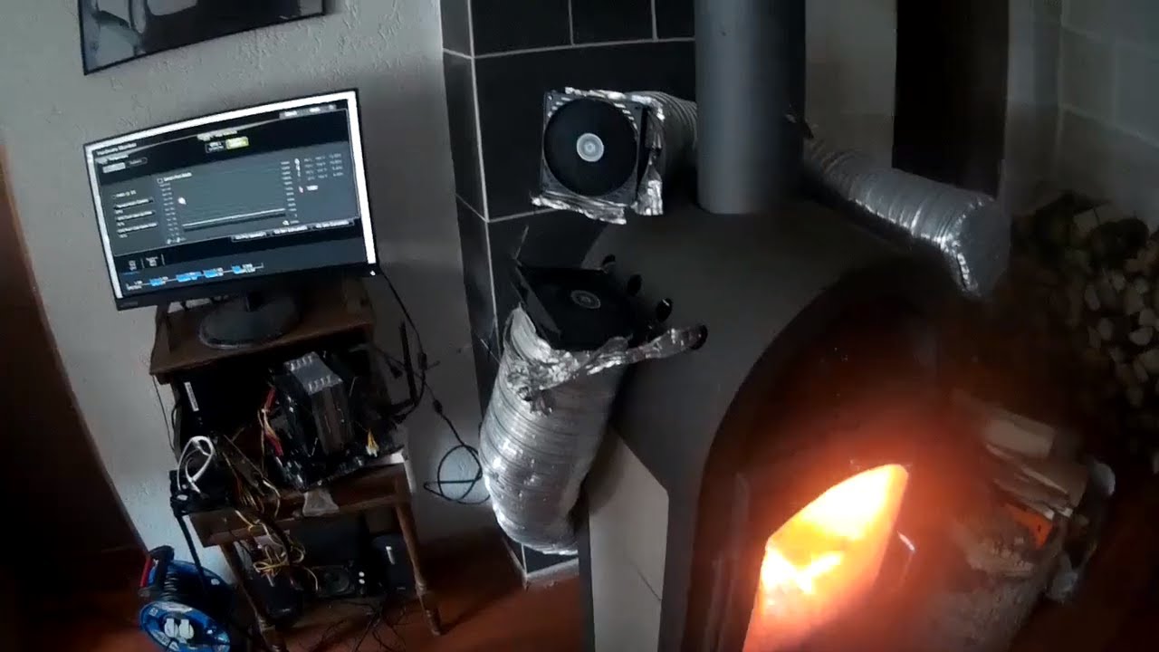 Kamin mit Lüftung unterstützen geht das/Thermik nutzen? PC Lüfter Steuerung mit Entertainment!