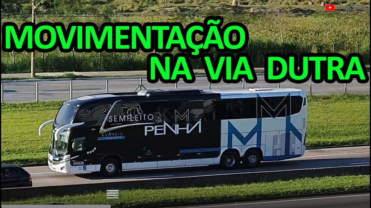 Os Gigantes da Estrada na Via Dutra - Movimento de Ônibus