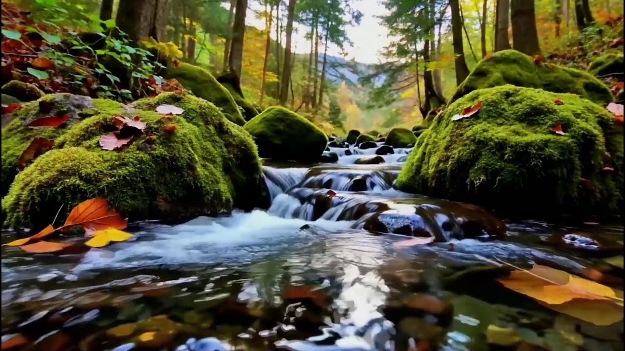 Gentle River with Birdsong Soundscape for Deep Focus