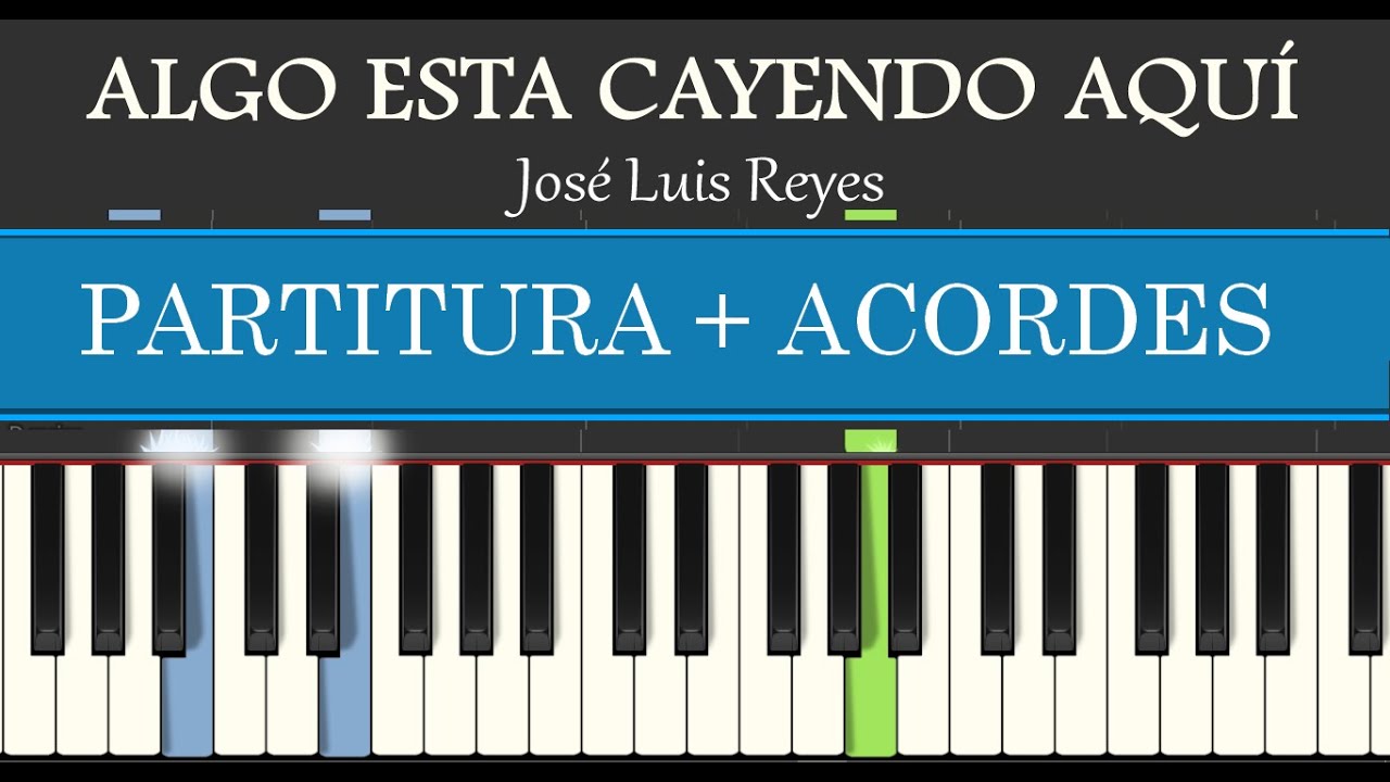 Algo esta cayendo aquí - PIANO TUTORIAL FÁCIL + PARTITURA PDF & ACORDES