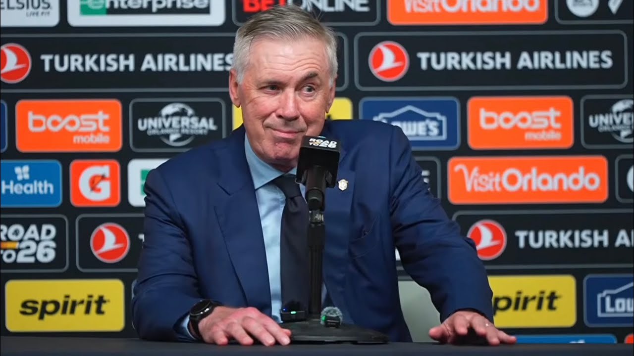 COLETIVA ANCELOTTI AO VIVO - BRASIL X CRO&Aacute;CIA DIRETO DE ORLANDO ENTREVISTA DO ANCELOTTI AO VIVO