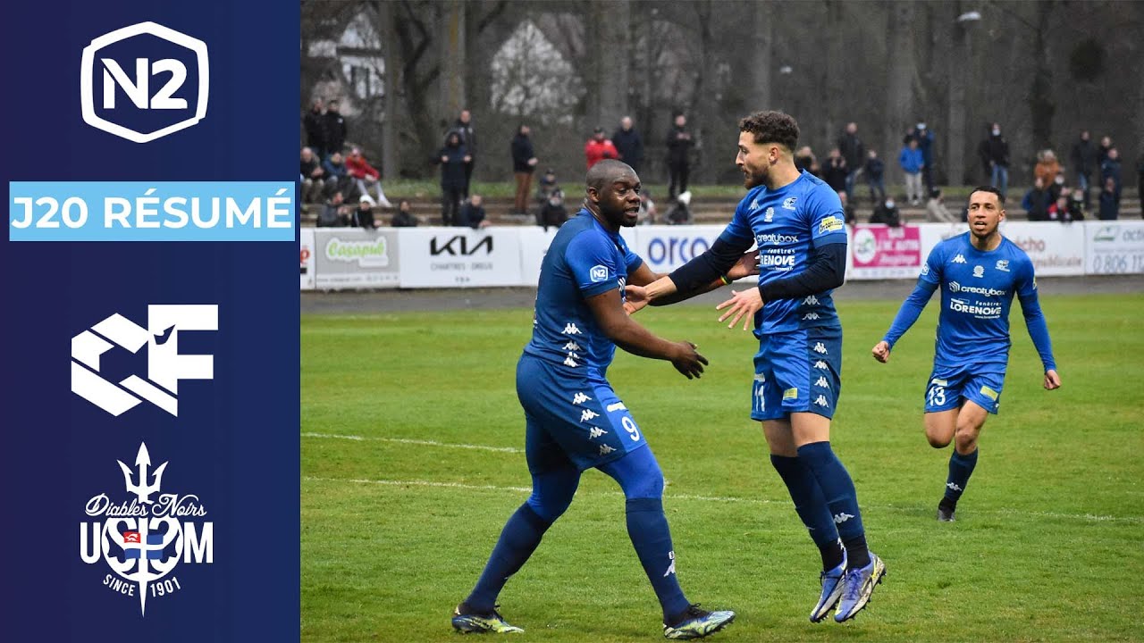 J20 N2 I C'CHARTRES FOOTBALL 2-1 US SAINT MALO - Résumé