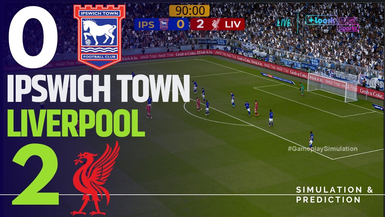⚽ Ipswich Town 0-2 Liverpool [HIGHLIGHTS] Premier League 26/27 | Match Simulation/Prediction