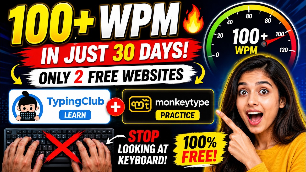 How to Type FAST in Computer (100+ WPM) | Best FREE Websites