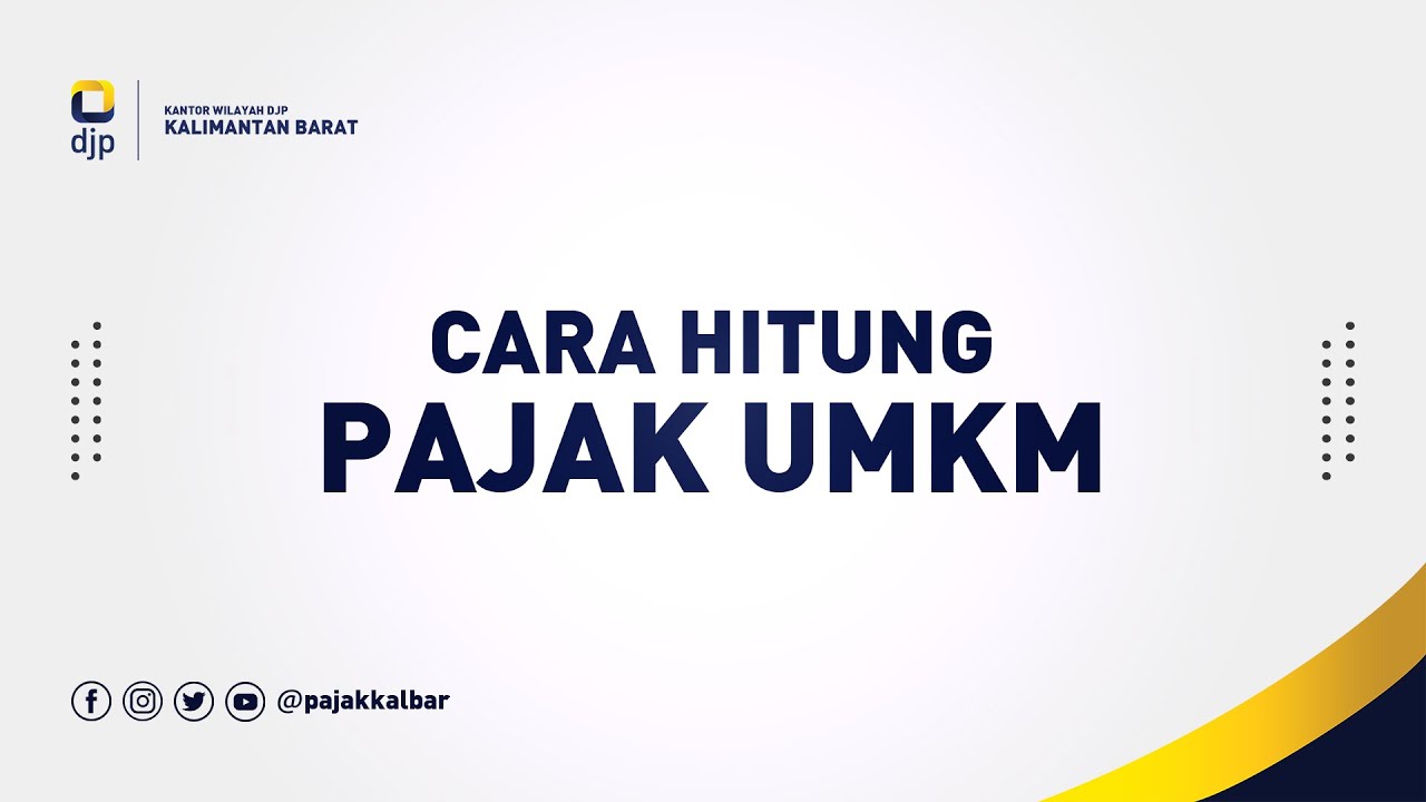 Cara menghitung pajak UMKM 0,5%