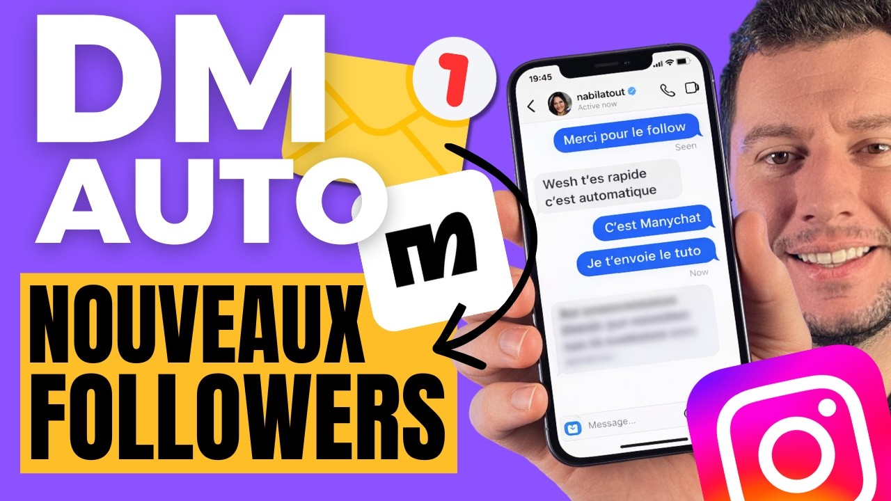 Envoyer automatiquement un DM à tes nouveaux abonnés sur Instagram (avec ManyChat)