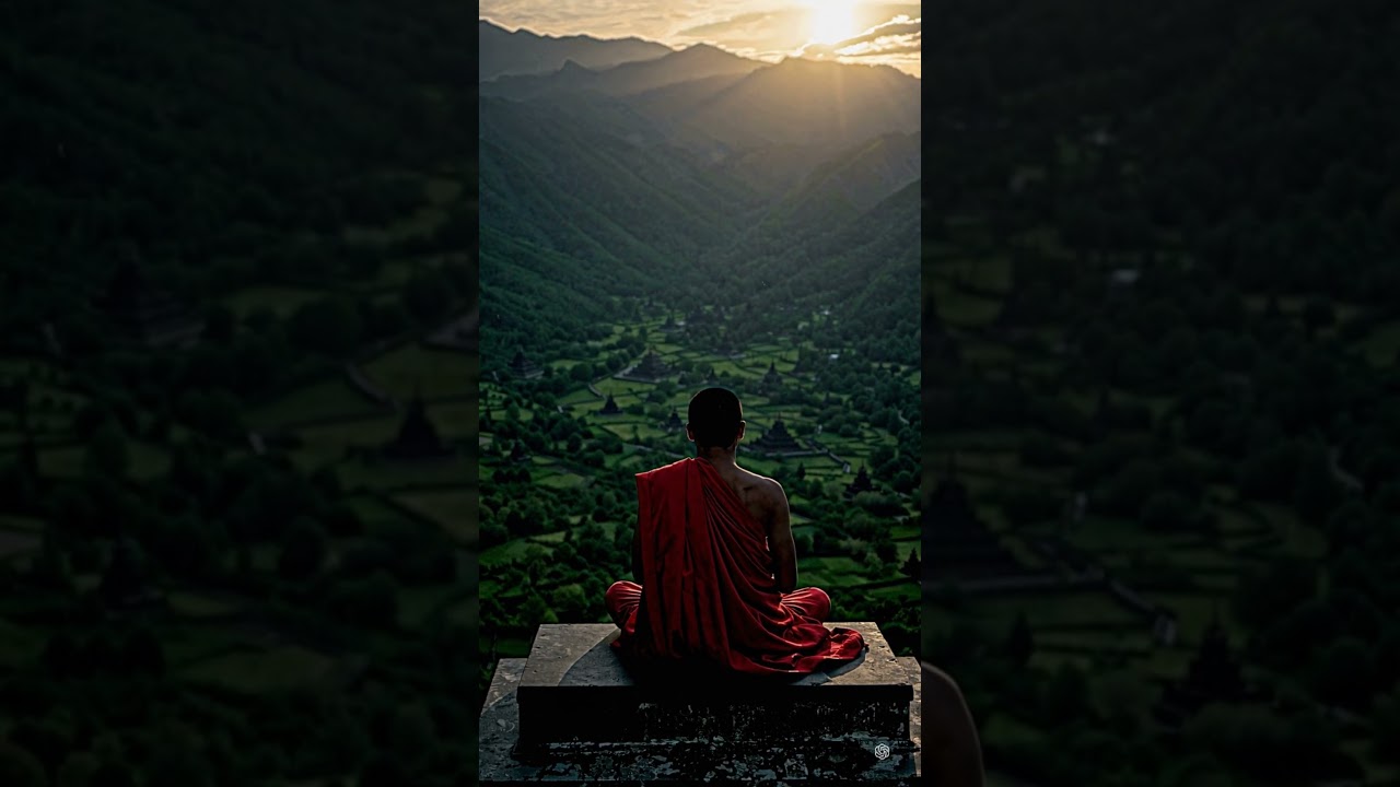 Myanmar (Burmese) monk meditation 🧘&zwj;♂️✨