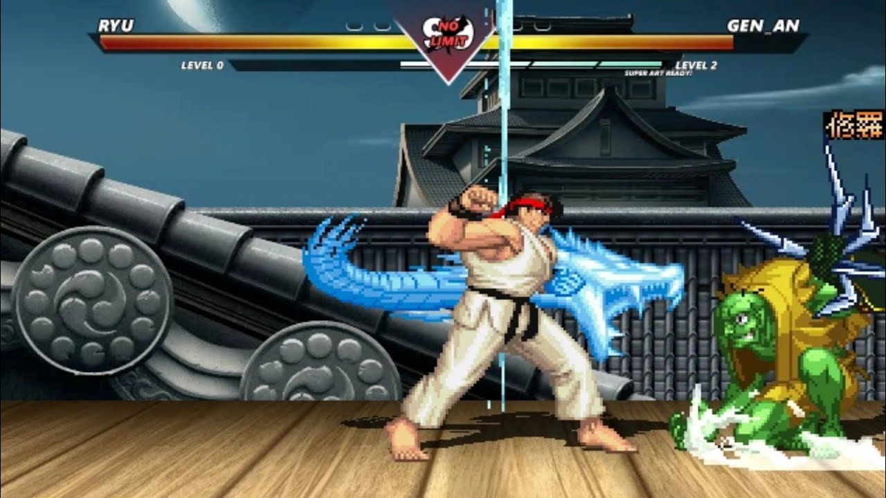 RYU VS GEN AN - AMAZING EPIC FIGHT BATTLE !