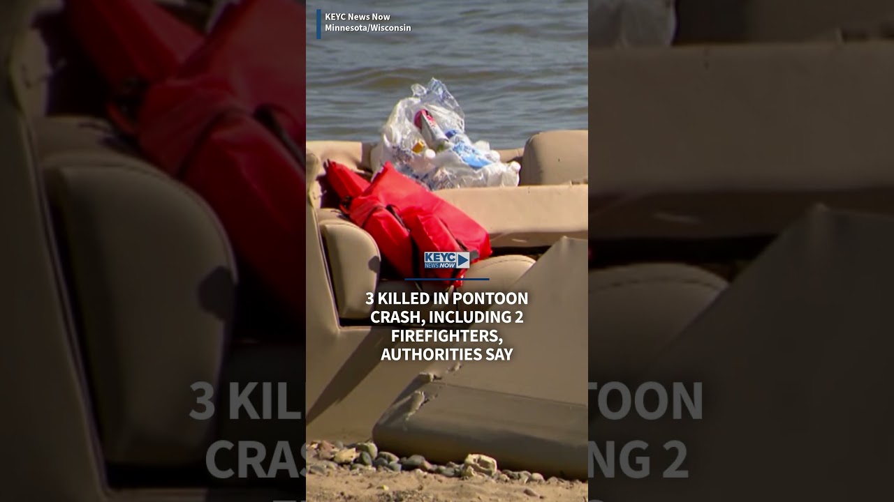 3 killed in pontoon crash, including 2 firefighters, authorities say