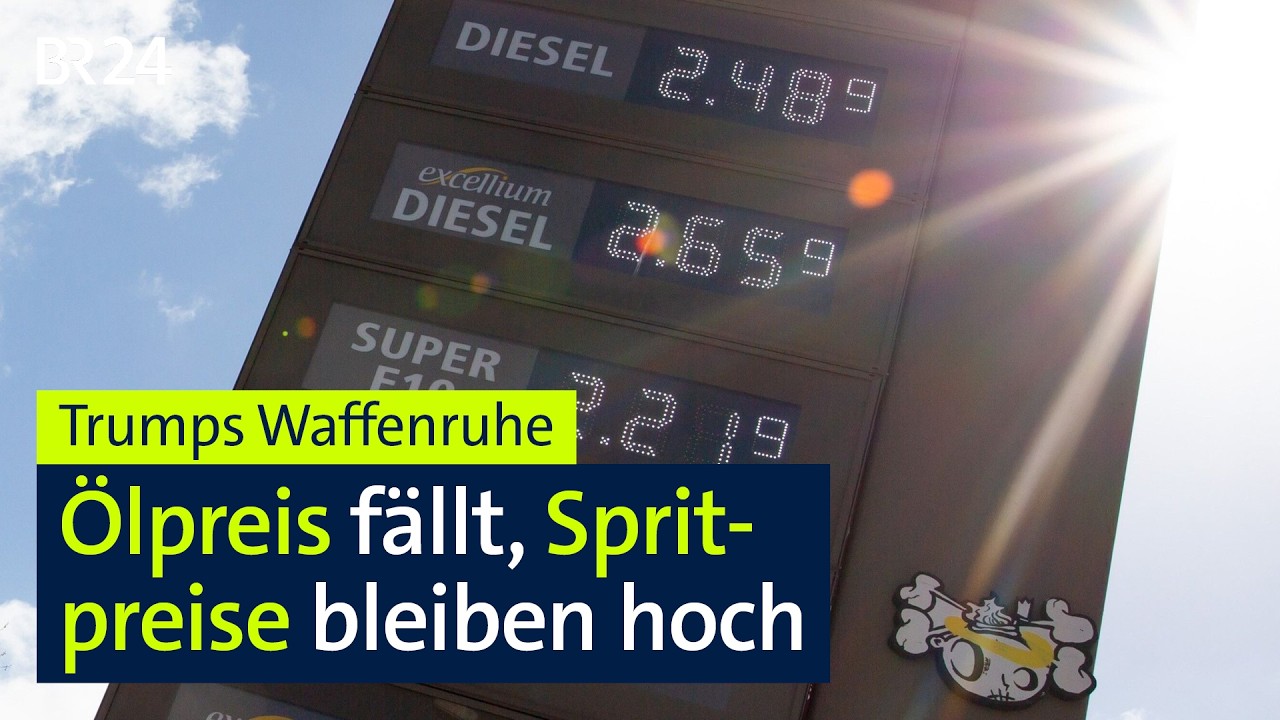 Trumps Waffenruhe: &Ouml;lpreis f&auml;llt: Spritpreise bleiben hoch | BR24