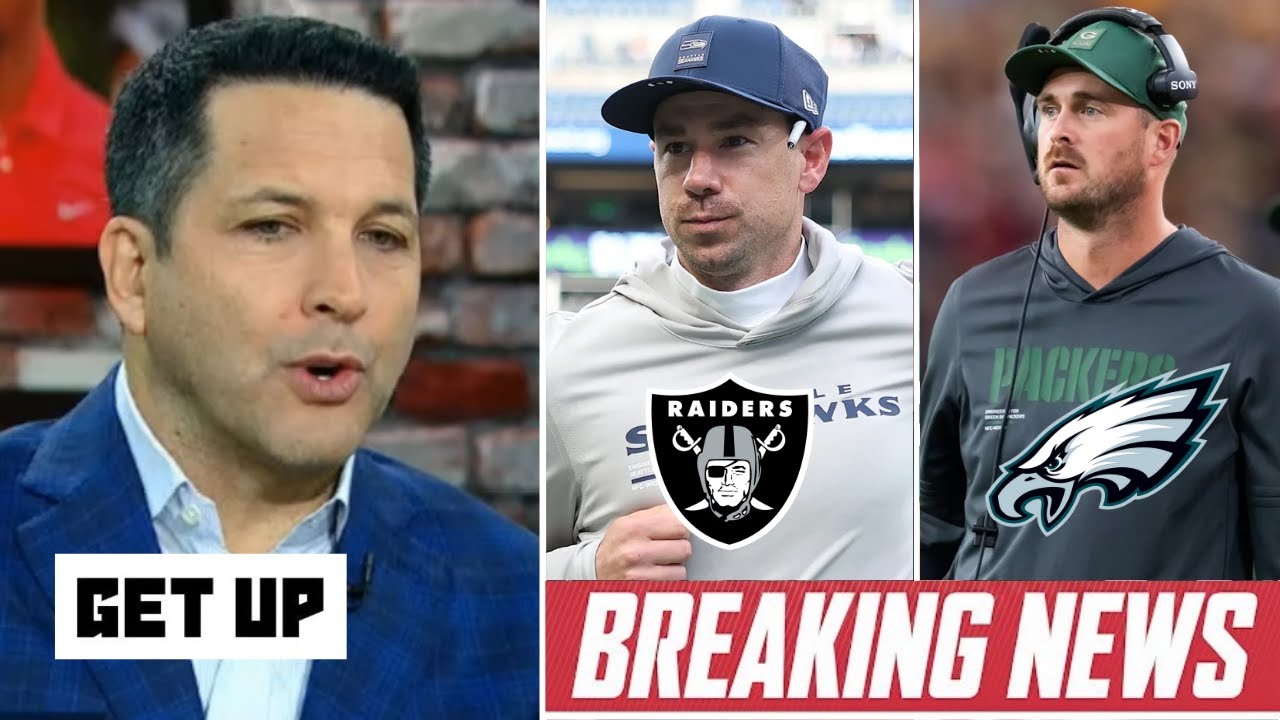 GET UP | Adam Schefter latest on NFL coaching after Eagles hire Sean Mannion as OC - Klint Kubiak?