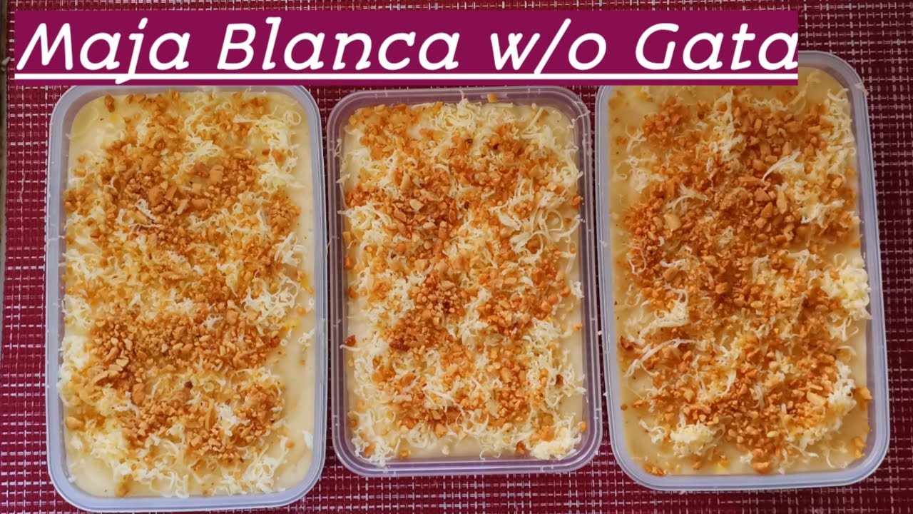 Creamy Maja Blanca without Gata | How to Make Maja Blanca Without Coconut Milk