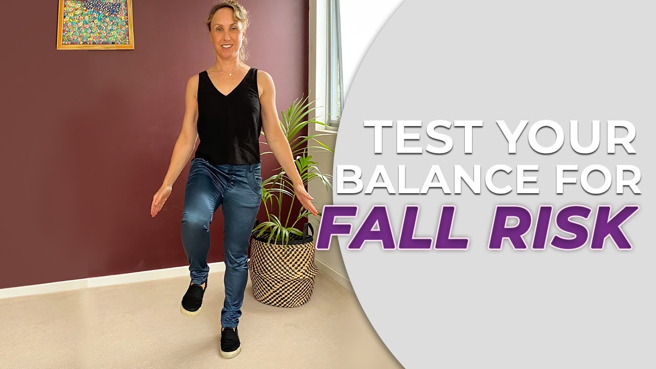 easy simple quick balance test to assess fall risk over 60s