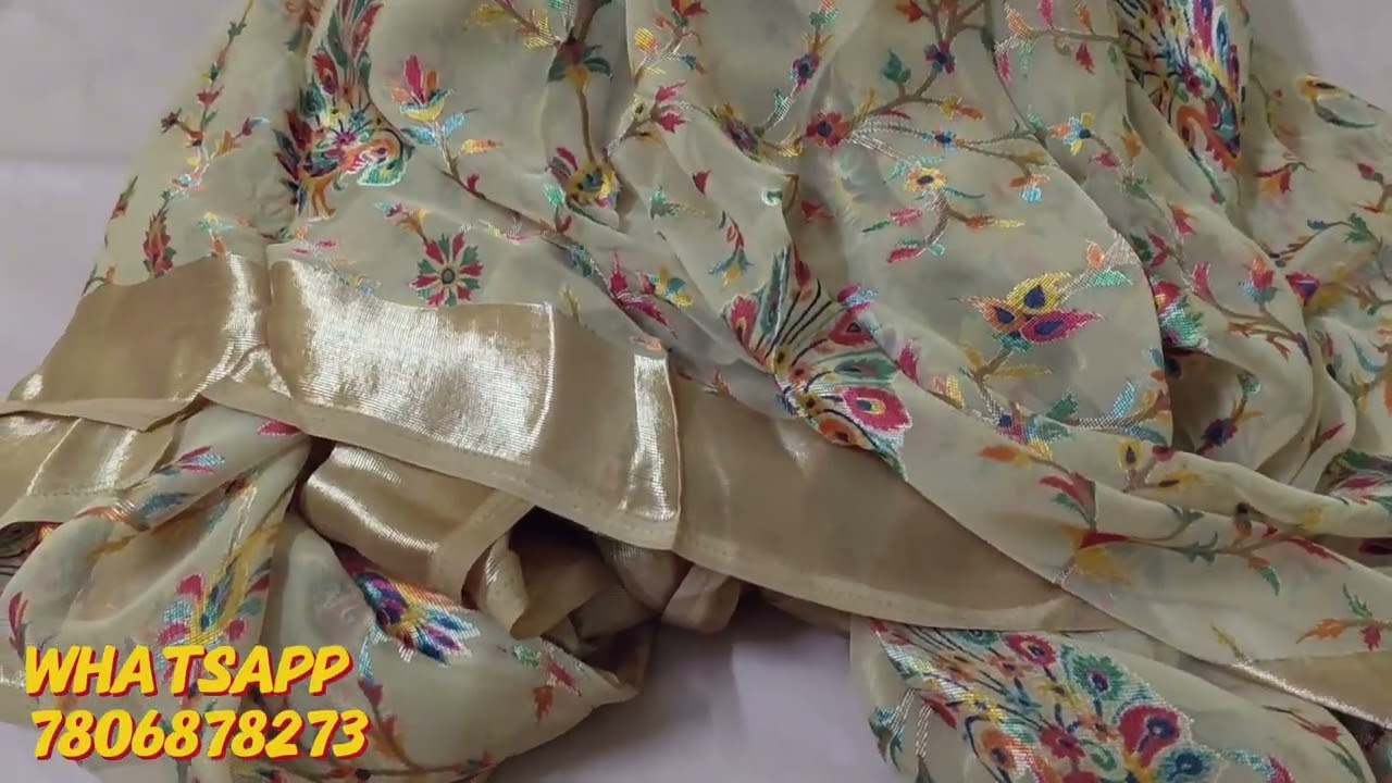 💞Новая коллекция сари Brasso Joint / 420 рупий / бесплатная доставка в Теннесси / 7806878273💞