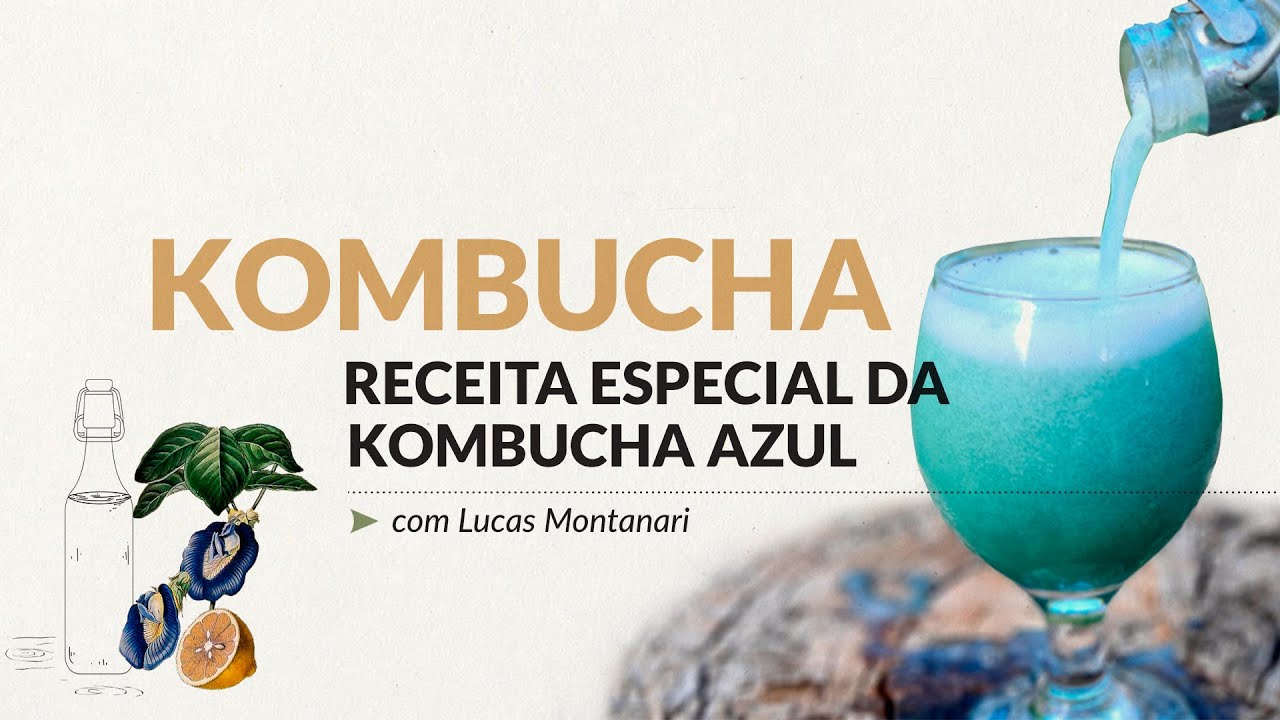 Receita Especial da Kombucha Azul
