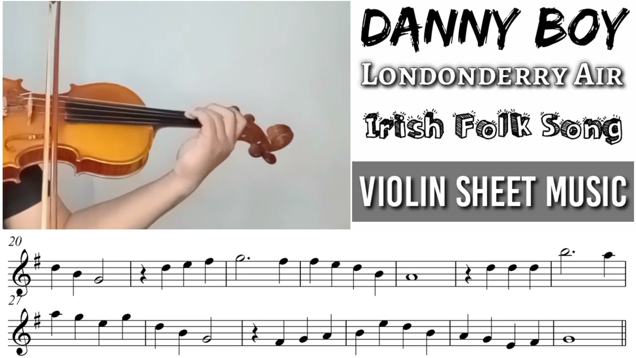Free Sheet || Danny Boy (Londonderry Air) || Violin Sheet Music