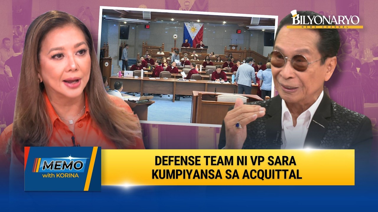 Atty. Salvador Panelo kumpiyansa: Hindi kailangang humarap si VP Sara sa impeachment trial | MEMO
