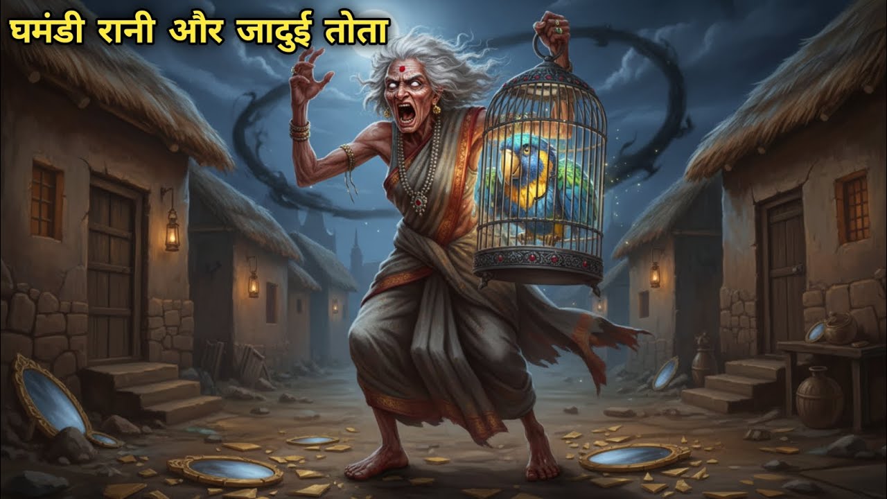 घमंडी रानी और जादुई तोता: असली सुंदरता का राज | Moral story | Hindi story | 