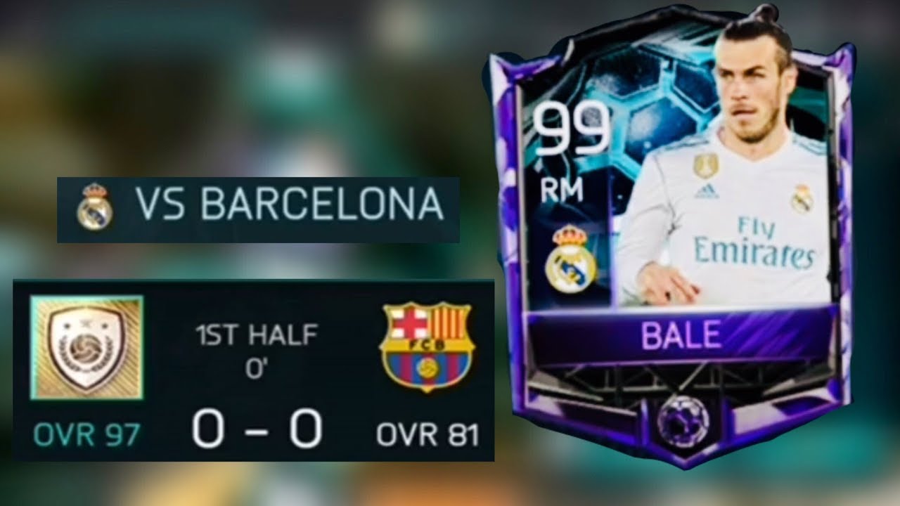 91 BALE GAMEPLAY REVIEW - la liga rivalry masters (Messi/bale) Fifa mobile S2 iOS