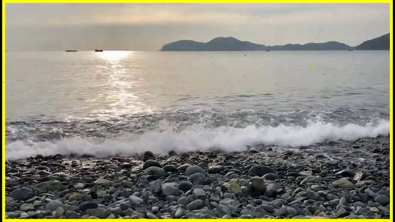 Geoje Mongdol Beach Gentle waves sound effect | sleeping sound | focus | Meditation  [10 hours]