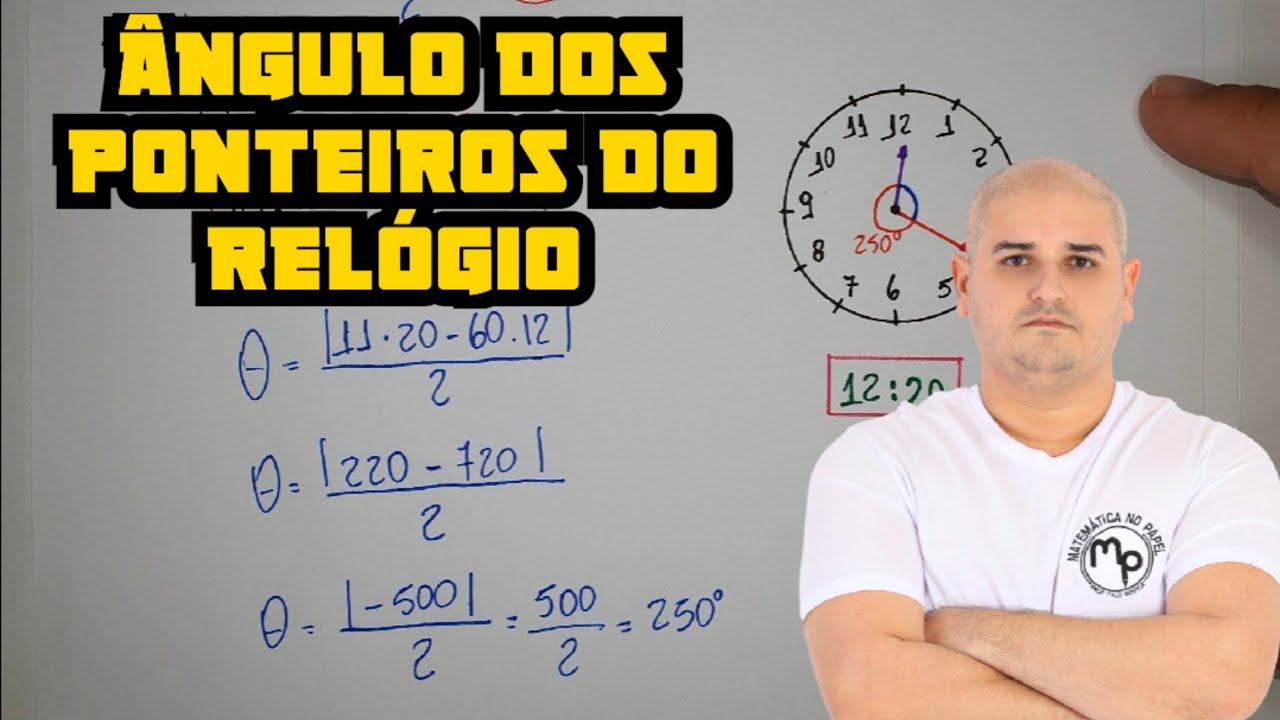 Ângulo entre ponteiros do relógio