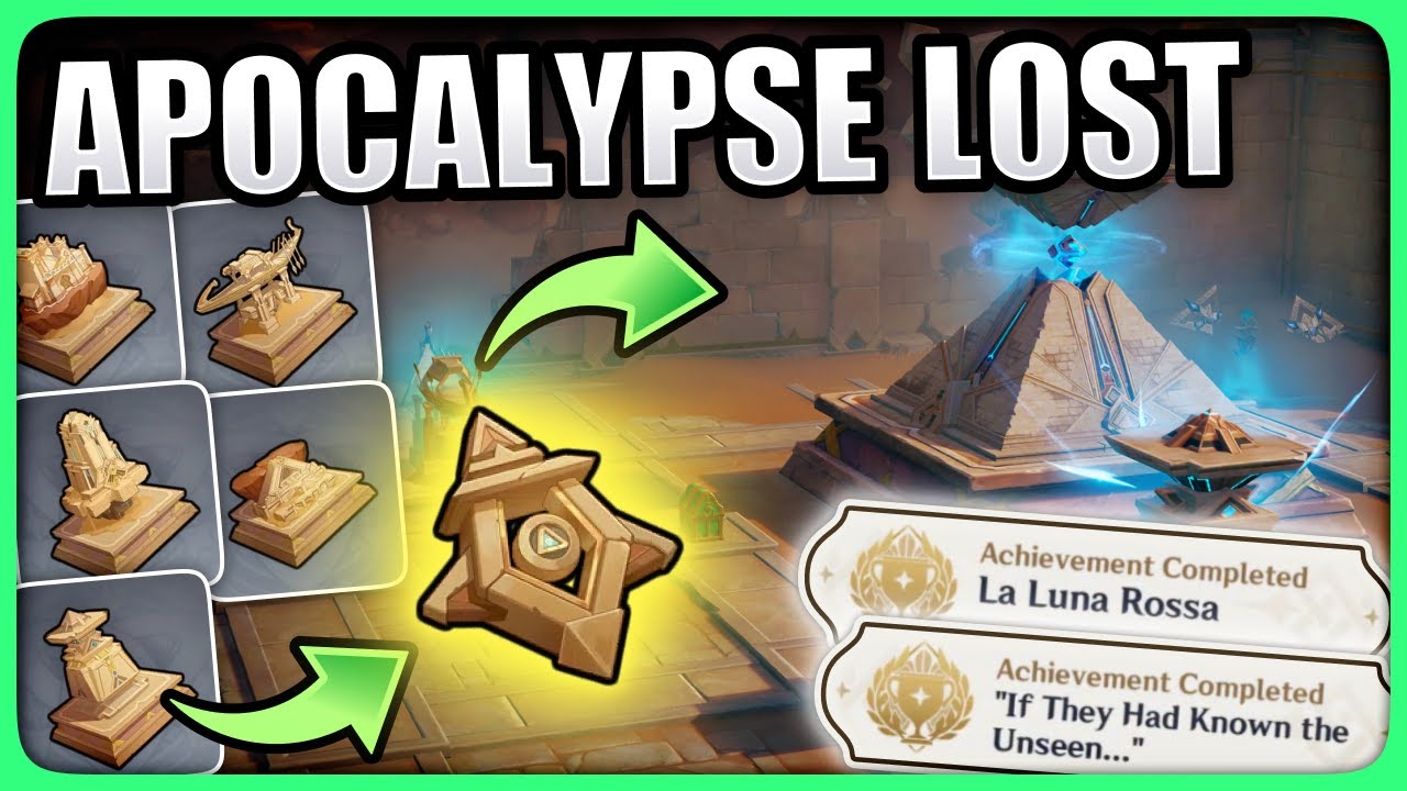Apocalypse Lost World Quest (Five Chess Pieces & Activation Device Locations) Genshin Impact 3.4