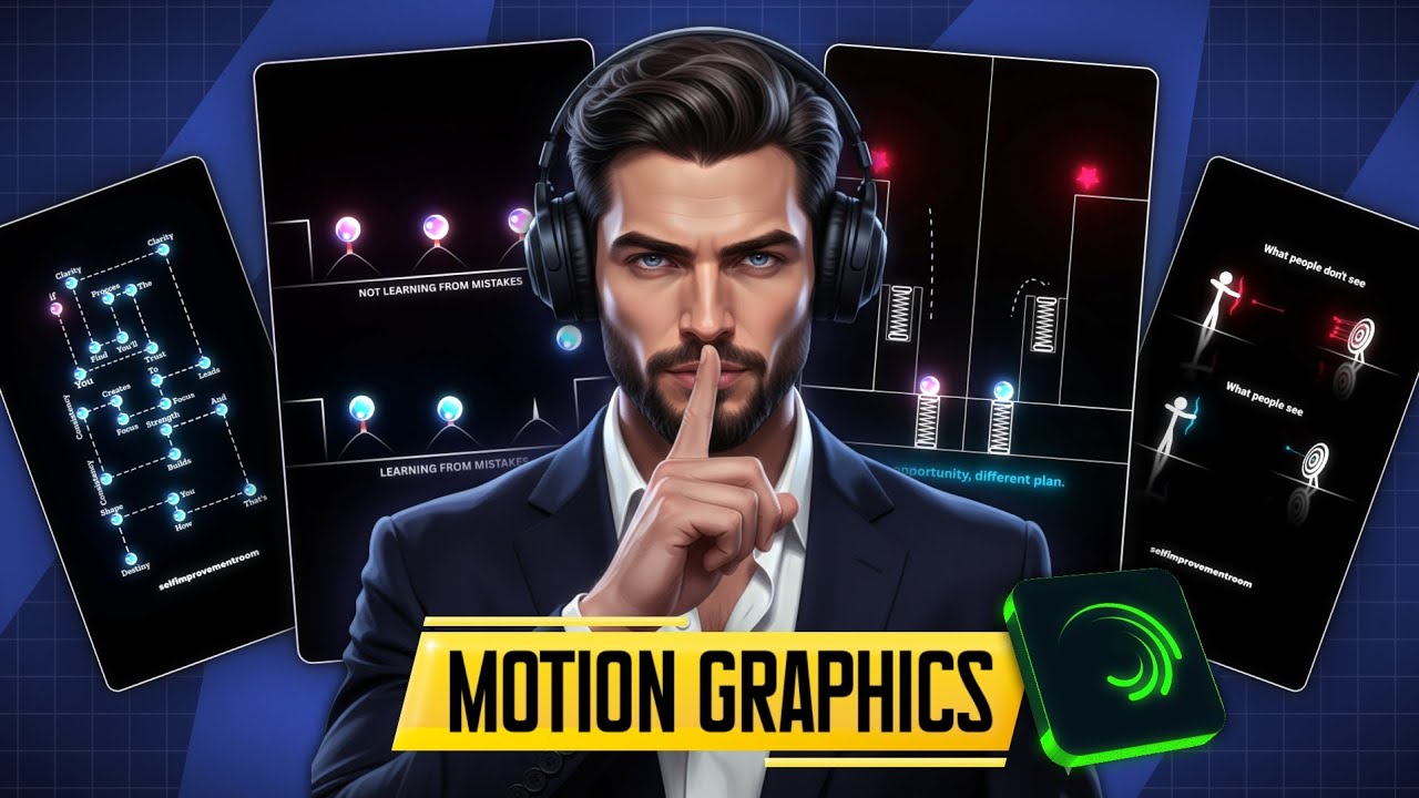 Motivational Motion Graphics Tutorial in Hindi | Alight Motion Tutorial