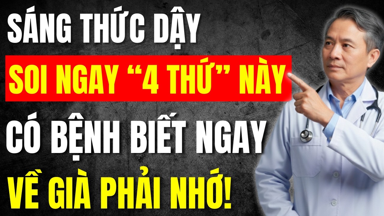 Về Già, “Soi 4 Thứ Này” Mỗi Sáng Thức Dậy, Có Bệnh Biết Ngay, Muốn Sống Thọ Đừng Bỏ Qua!