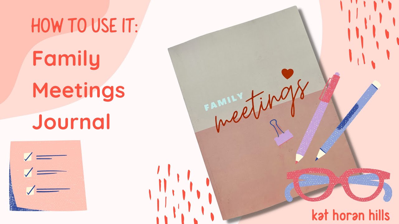How To Have a Weekly Family Meeting :: Use your Family Meeting Journal!