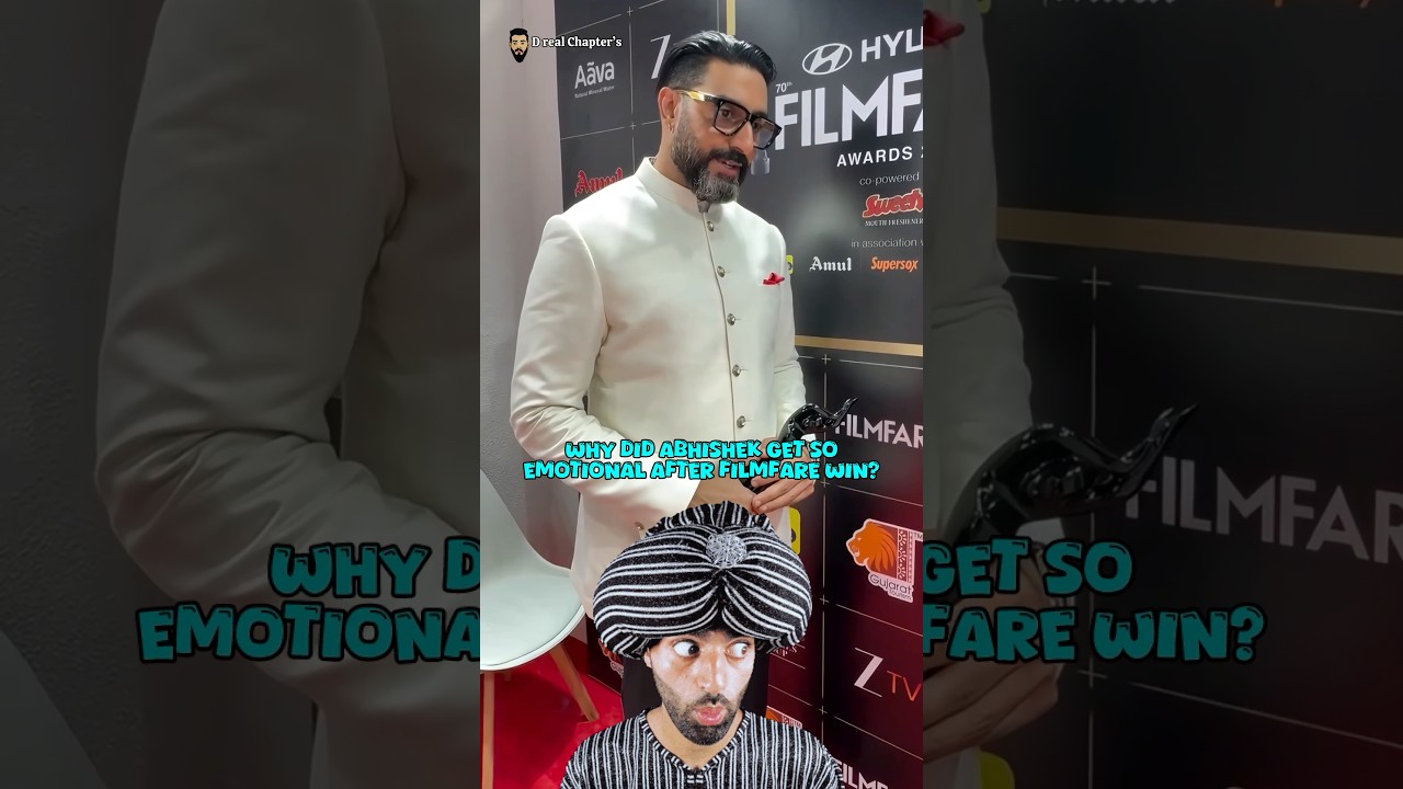 Abhishek Bachchan Got Emotional After Winning Best Actor Filmfare Award #bollywood #abhishekbachchan