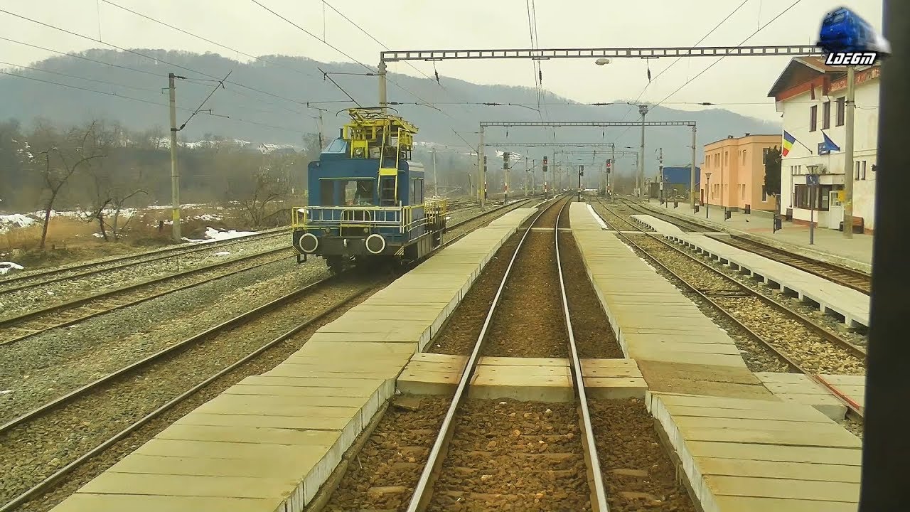 Train Backview Dej Călători-Beclean pe Someș-Salva-Ilva Mică @IR1832 Cluj Napoca-Galați 20 Feb 2019