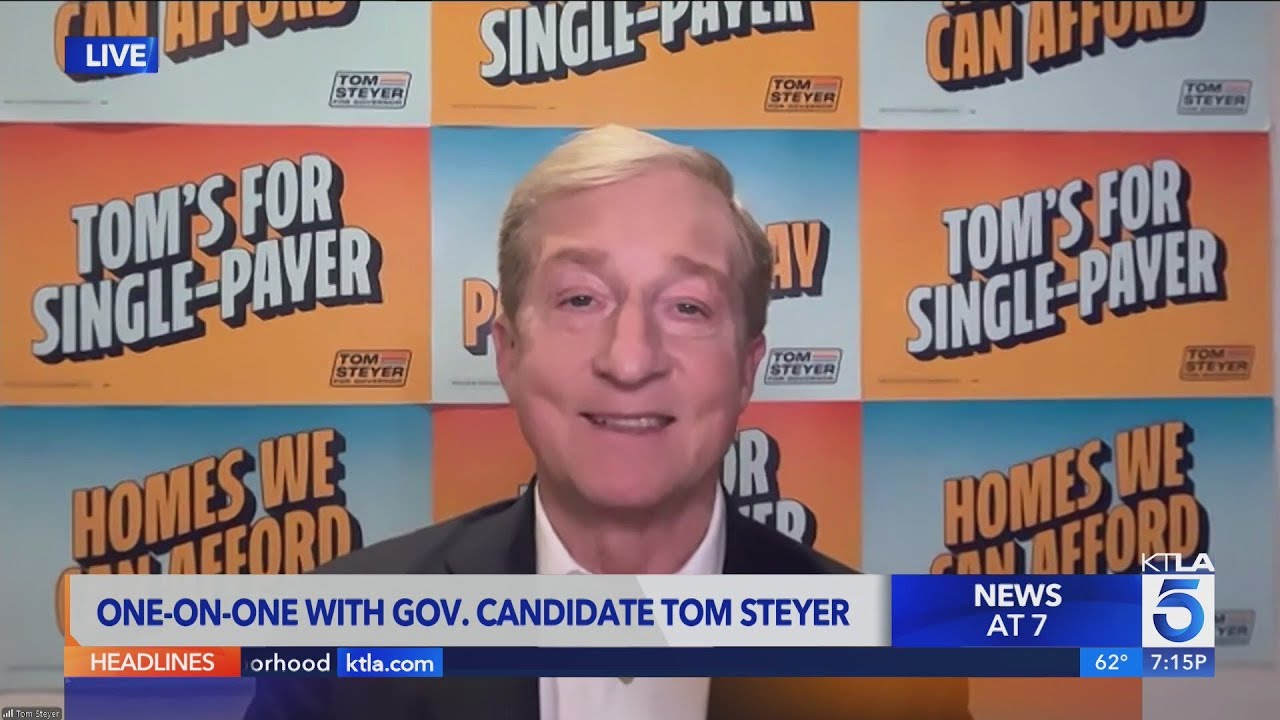 Gubernatorial Candidate Tom Steyer makes his final pitch to California voters