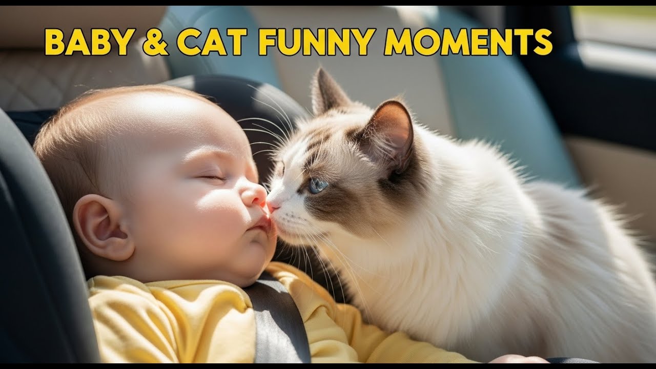 Cutest Baby and Cat Duo - Baby & Cat Moments!