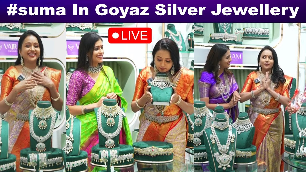 Suma Akka In Goyaz Silver Jewellery ||  Vajram Launch Goyaz Jewellery @brideessentials #jewellery
