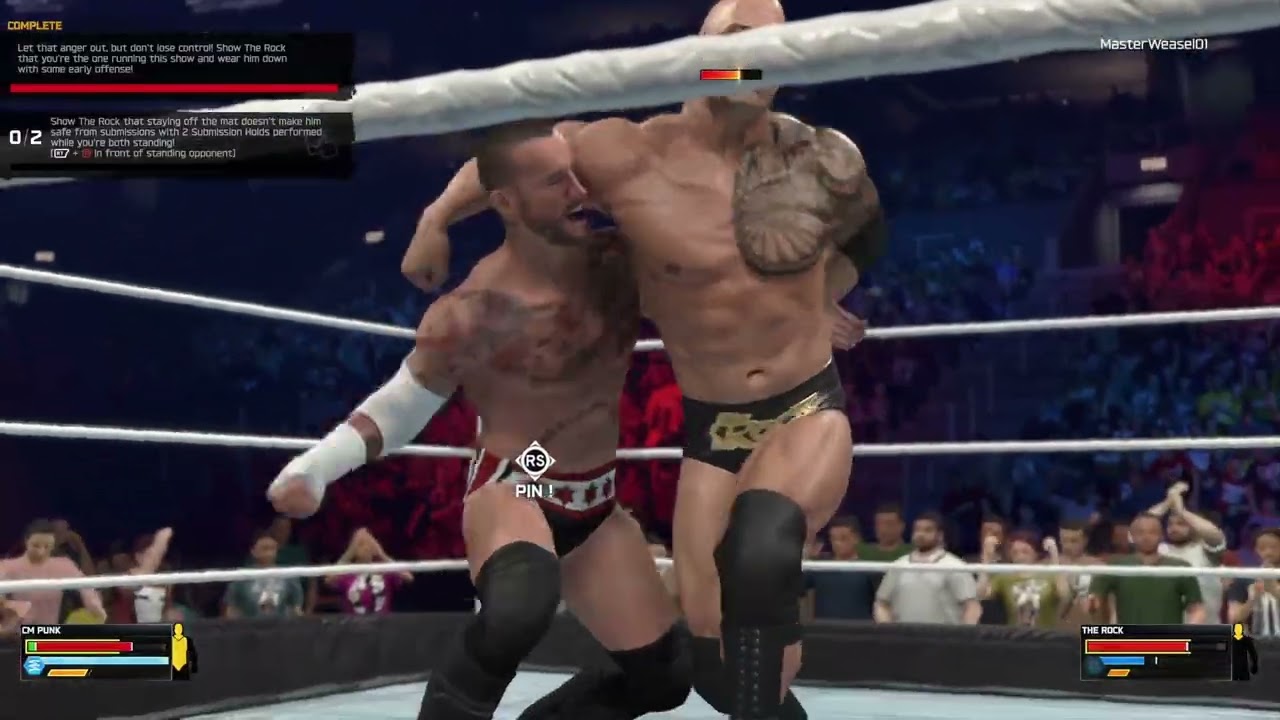 CM Punk Vs The Rock WWE 2K26