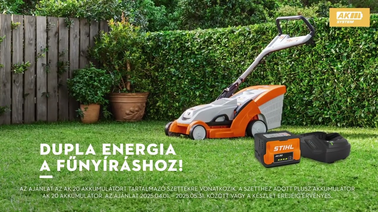 Dupla energia a fűny&iacute;r&aacute;shoz! #stihl