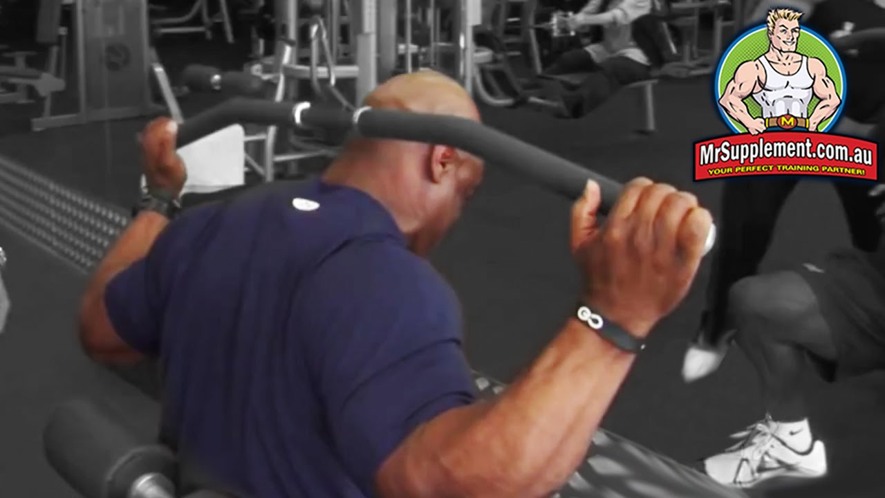 Ronnie Coleman's Lat Pull Down (Behind The Neck) | Back Exercise #2