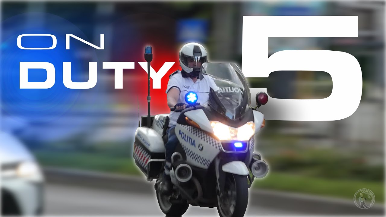 Romanian Police Bikes in Bucharest - ON DUTY 5 | Motociclete de poliție București - COMPILATION