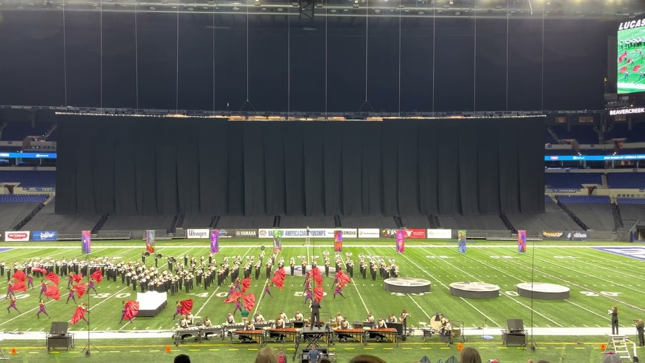 Beavercreek Marching Band and Color Guard-BOA Super Regional 2022