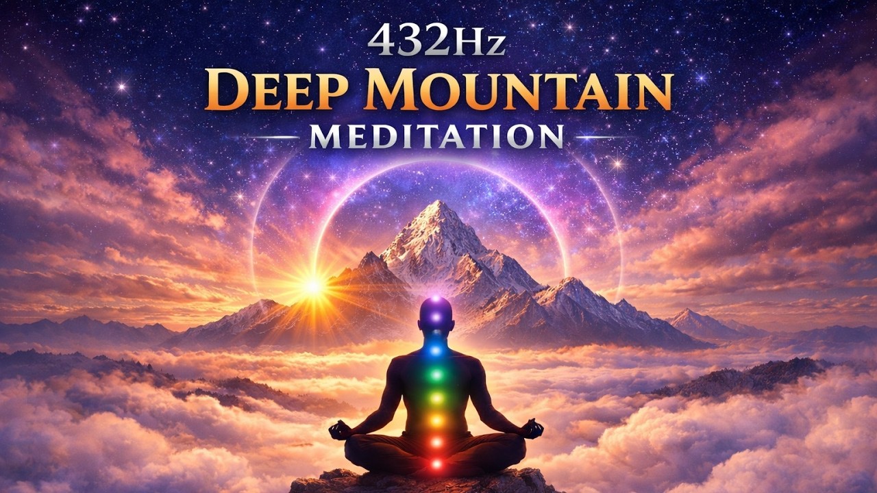 432Hz Deep Mountain Meditation 7 Chakras Healing Above the Cloud Sea